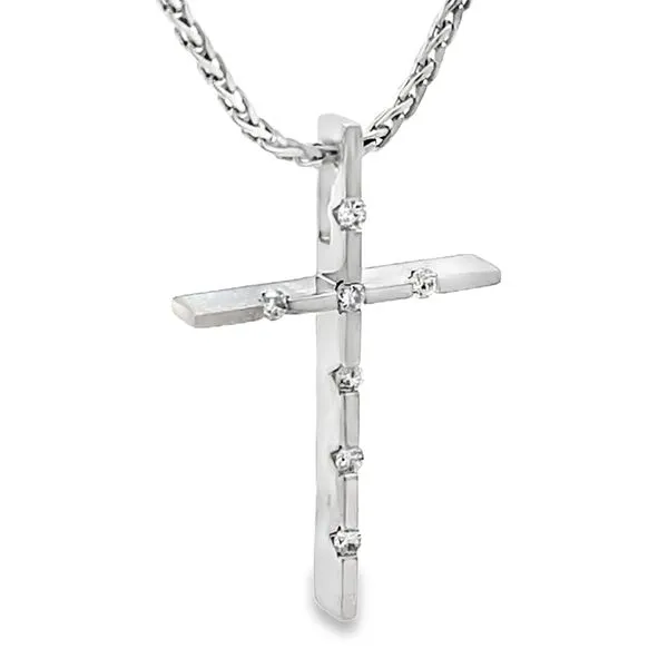 Diamond Cross Necklace Image 3 Miner's Den Jewelers Royal Oak, MI