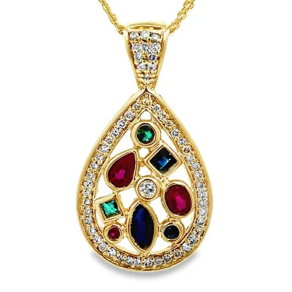 Diamond & Gemstone Estate Pendant Miner's Den Jewelers Royal Oak, MI