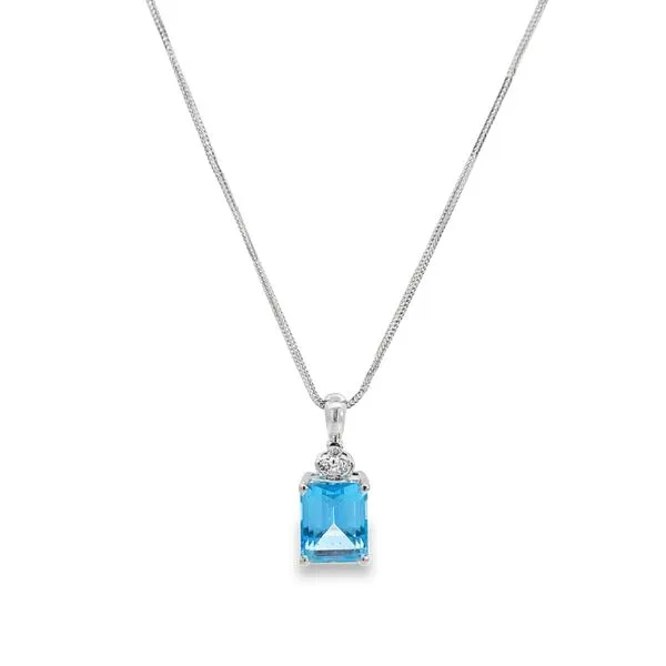 blue topaz pendant