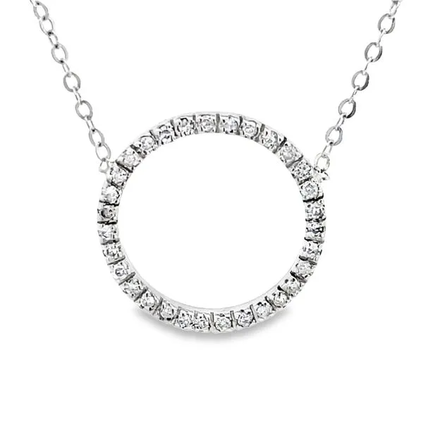 diamond circle pendant