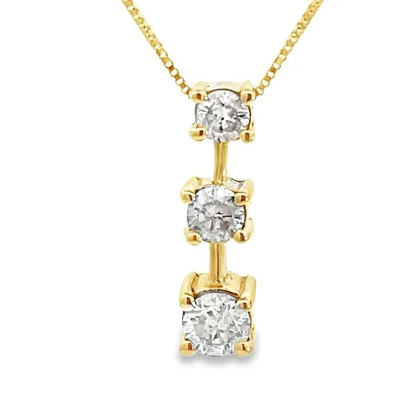 3 Stone Diamond Pendant