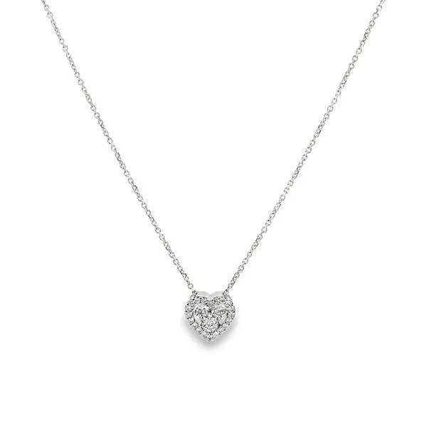 Diamond Heart Pendant and Chain