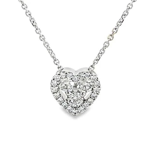 Diamond Heart Pendant and Chain