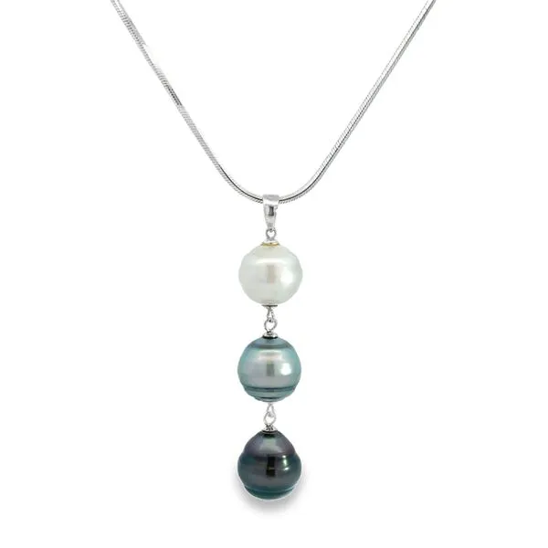 South Sea Pearl Necklace Image 2 Miner's Den Jewelers Royal Oak, MI