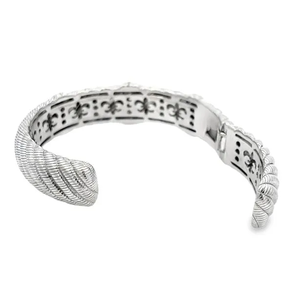 Judith Ripka Hinged Cuff Estate Bracelet Image 2 Miner's Den Jewelers Royal Oak, MI