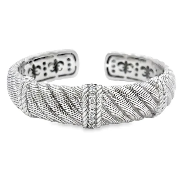 Judith Ripka Hinged Cuff Estate Bracelet Miner's Den Jewelers Royal Oak, MI
