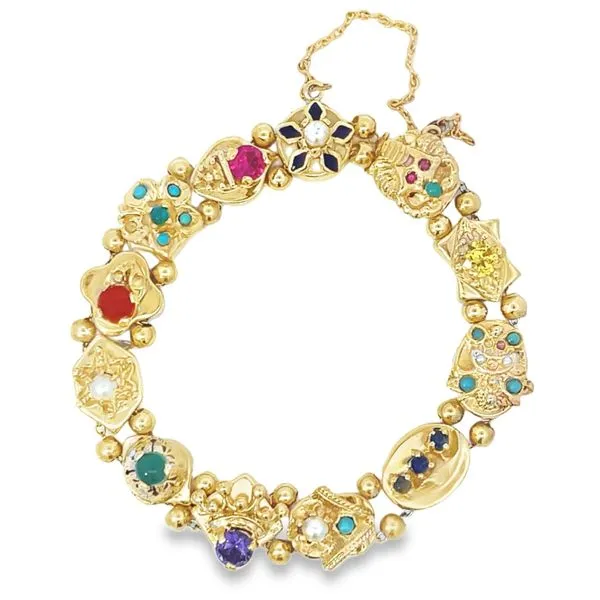 Estate Slide Charm Bracelet Miner's Den Jewelers Royal Oak, MI