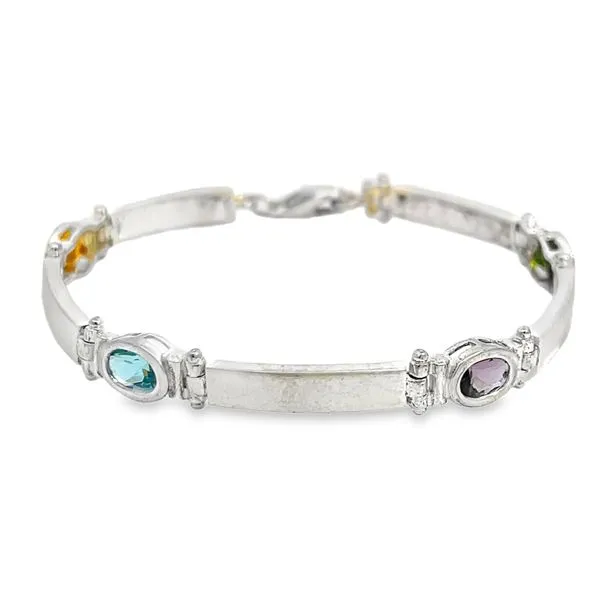 Amethyst, Peridot, Blue Topaz, And Citrine Bracelet Miner's Den Jewelers Royal Oak, MI