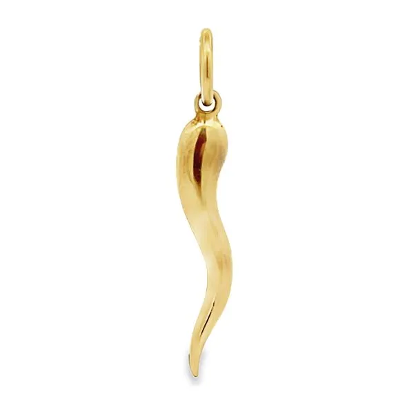 Italian Horn 14K Gold Estate Charm Miner's Den Jewelers Royal Oak, MI