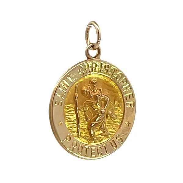 14 Karat Saint Christopher Estate Charm
