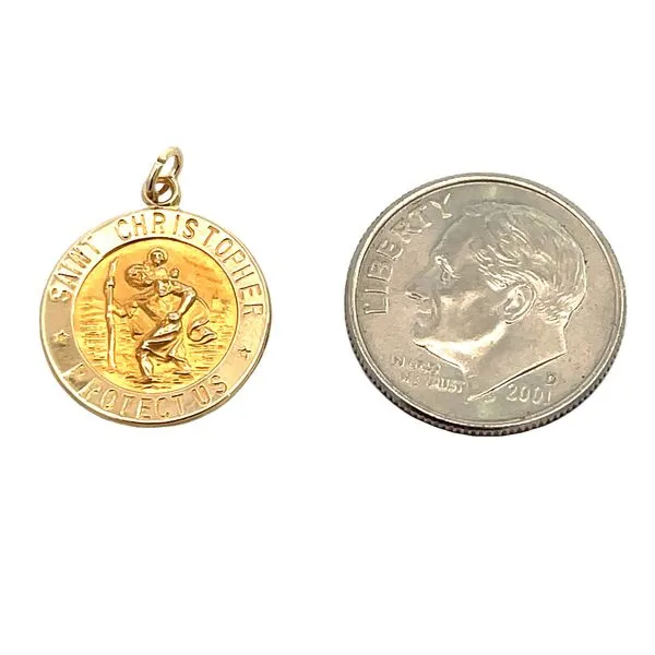 14 Karat Saint Christopher Estate Charm