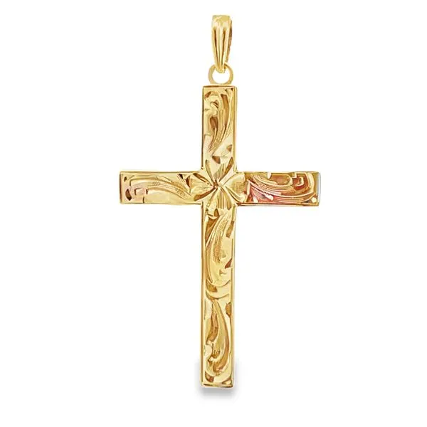 Engraved Cross Charm/Pendant
