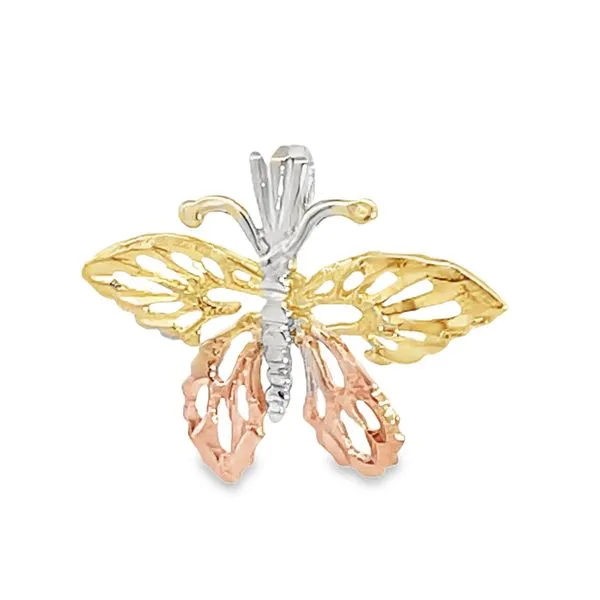 Tri-Color Butterfly Charm