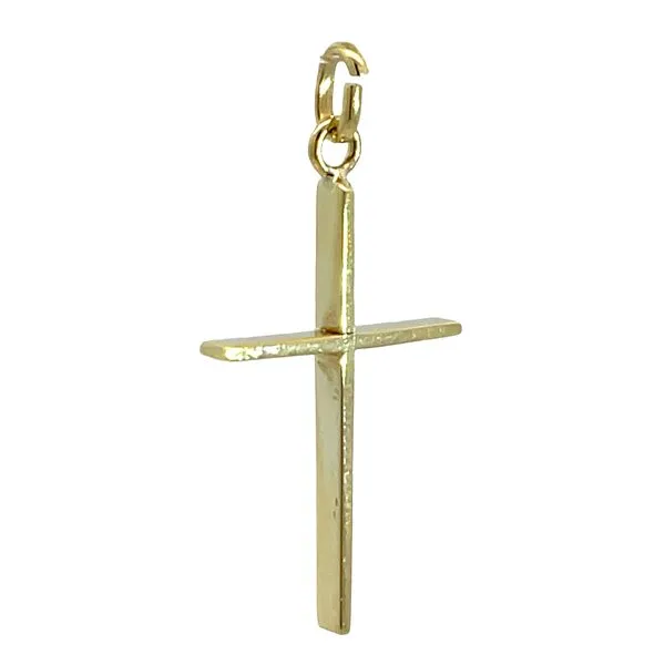 14K Yellow Gold Cross Charm