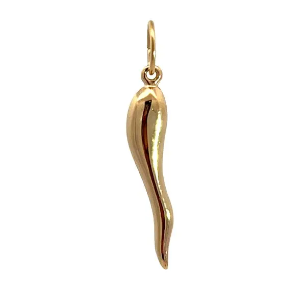 14K Gold Italian Horn Charm