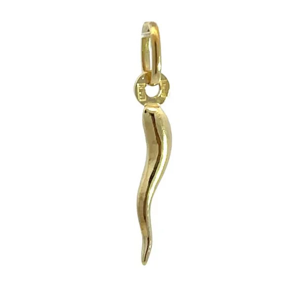 14K Gold Italian Horn Charm