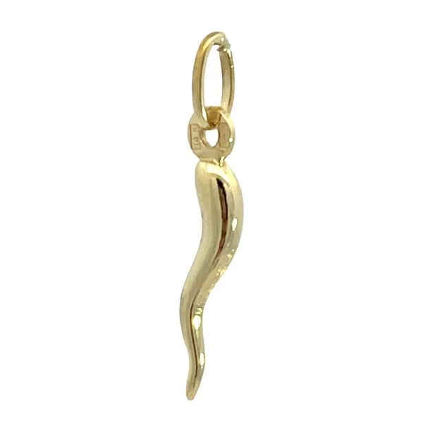 14K Gold Italian Horn Charm