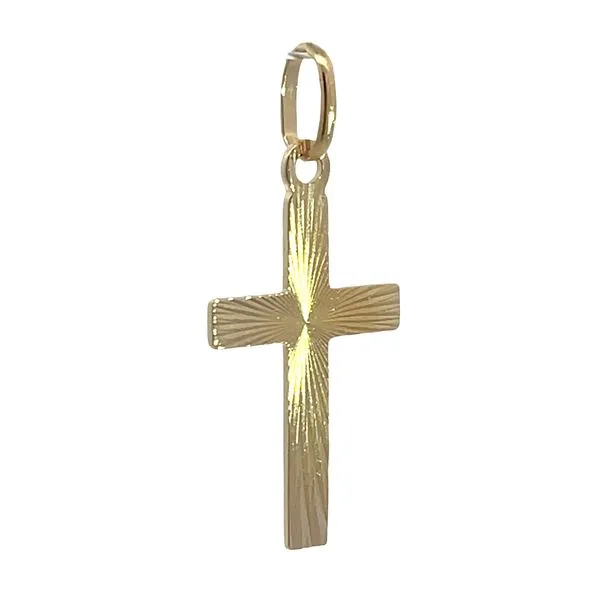 14K Yellow Gold Estate Cross