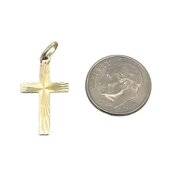 14K Yellow Gold Estate Cross