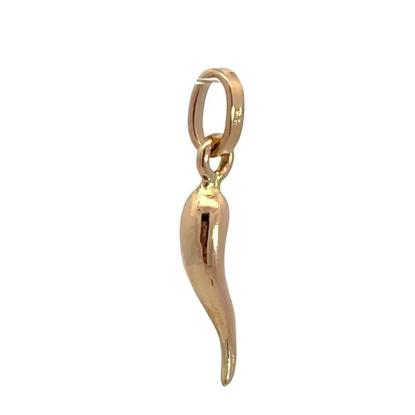 14K Gold Italian Horn Charm
