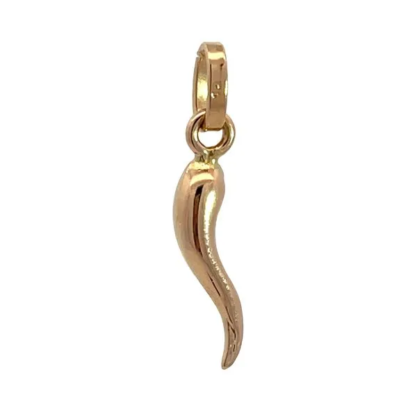 14K Gold Italian Horn Charm