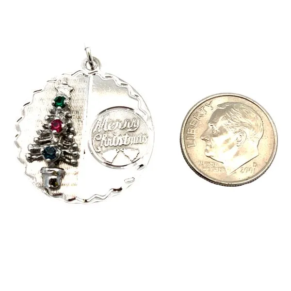 Merry Christmas Charm Image 2 Miner's Den Jewelers Royal Oak, MI