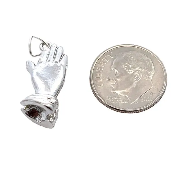 Praying Hands Charm Image 4 Miner's Den Jewelers Royal Oak, MI