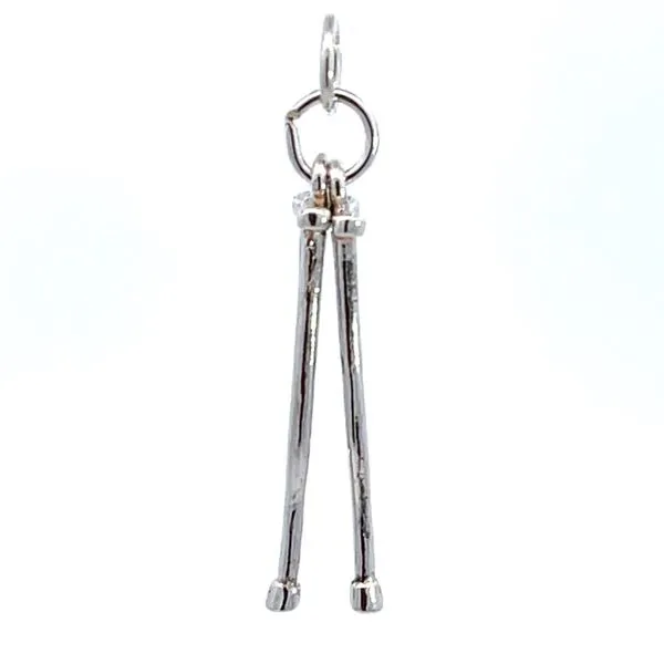 Crutches Charm Image 2 Miner's Den Jewelers Royal Oak, MI
