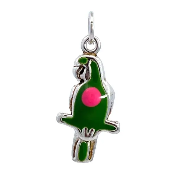 Enamled Parrot Charm Miner's Den Jewelers Royal Oak, MI