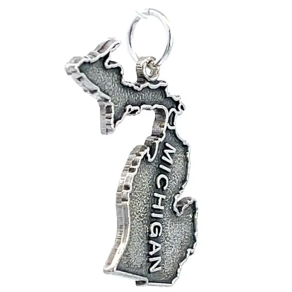 State of Michigan Charm Image 2 Miner's Den Jewelers Royal Oak, MI