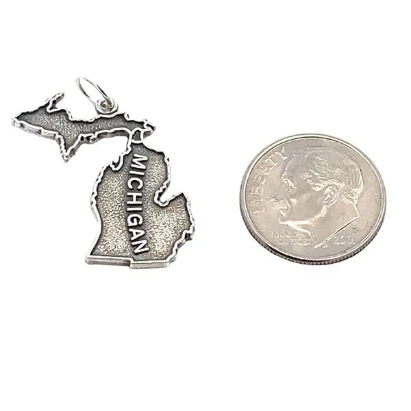 State of Michigan Charm Image 3 Miner's Den Jewelers Royal Oak, MI