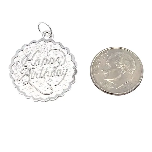 Happy Birthday Charm Image 3 Miner's Den Jewelers Royal Oak, MI