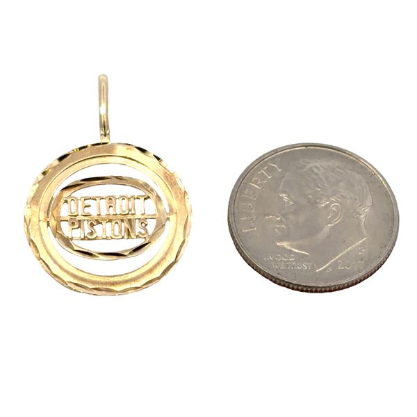 Detroit Pistons Charm Image 3 Miner's Den Jewelers Royal Oak, MI