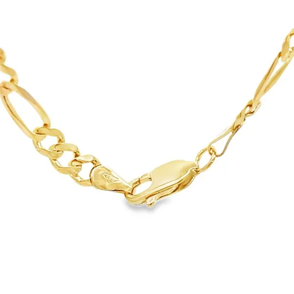 24 in. Figaro Chain Image 2 Miner's Den Jewelers Royal Oak, MI