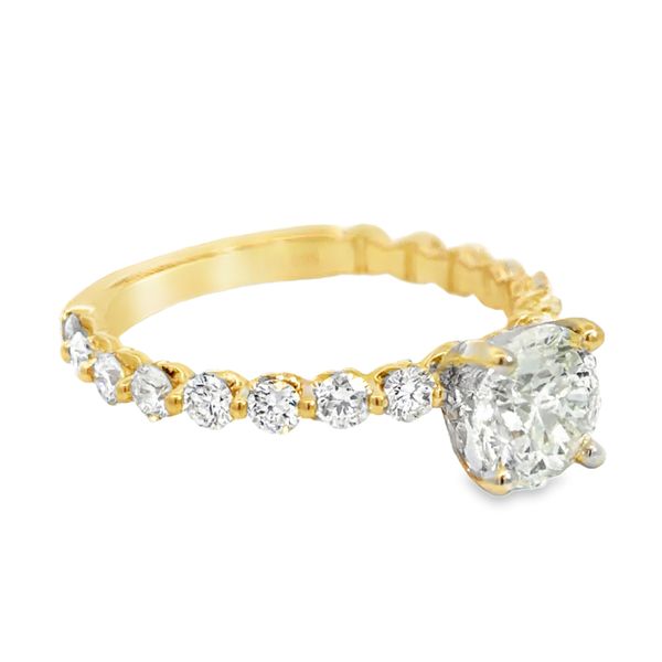 Shared Prong Complete Diamond Engagement Ring (1.10ct, I, I1) Image 2 Miner's Den Jewelers Royal Oak, MI