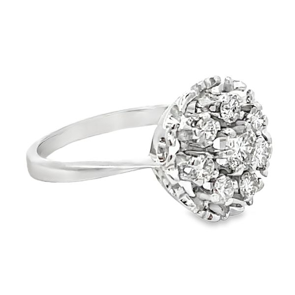 Cluster Diamond Ring Image 2 Miner's Den Jewelers Royal Oak, MI