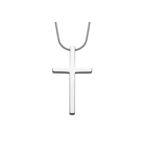 Mens tungsten hotsell cross necklace