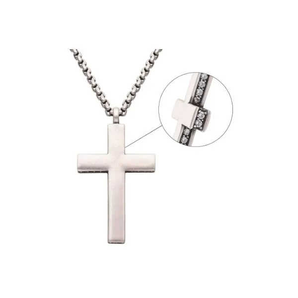 22" Sterling Silver Cross Miner's Den Jewelers Royal Oak, MI