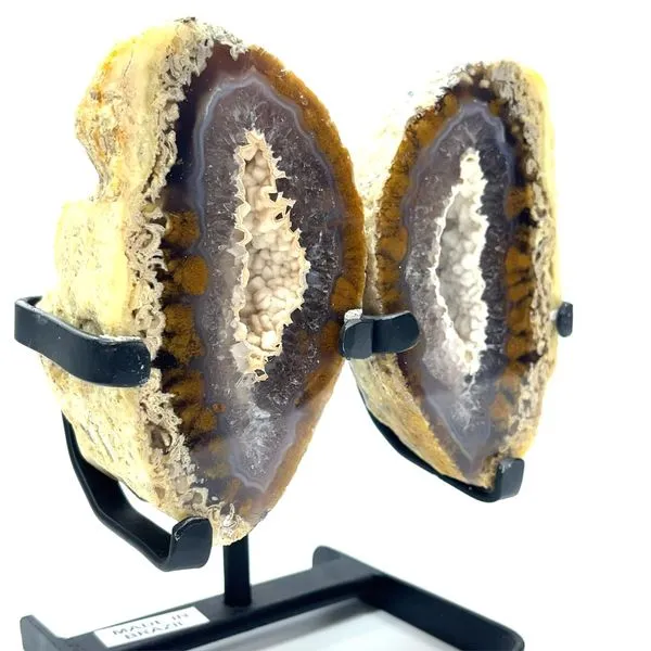 Brazilian Agate Geode Butterfly Specimen Image 2 Miner's Den Jewelers Royal Oak, MI