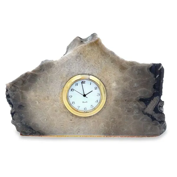 Petoskey Stone Desk Clock