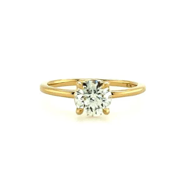 14K Yellow Gold Round Cut Diamond Solitaire Miner's North Jewelers Traverse City, MI
