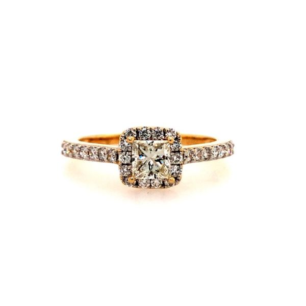 Halo Engagement Ring Miner's North Jewelers Traverse City, MI