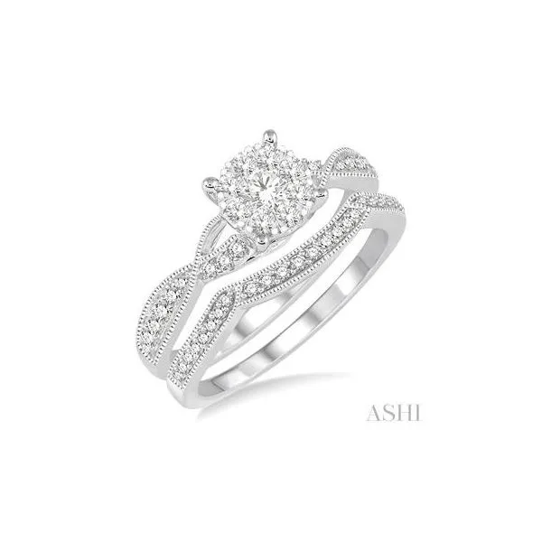 Lake Michigan Lovebright Wedding Set Miner's North Jewelers Traverse City, MI