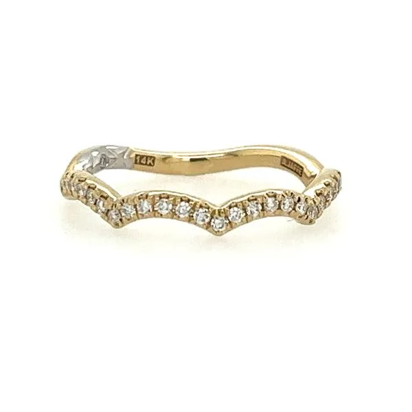 14K Yellow And White Gold Diamond Wedding Band Miner's North Jewelers Traverse City, MI