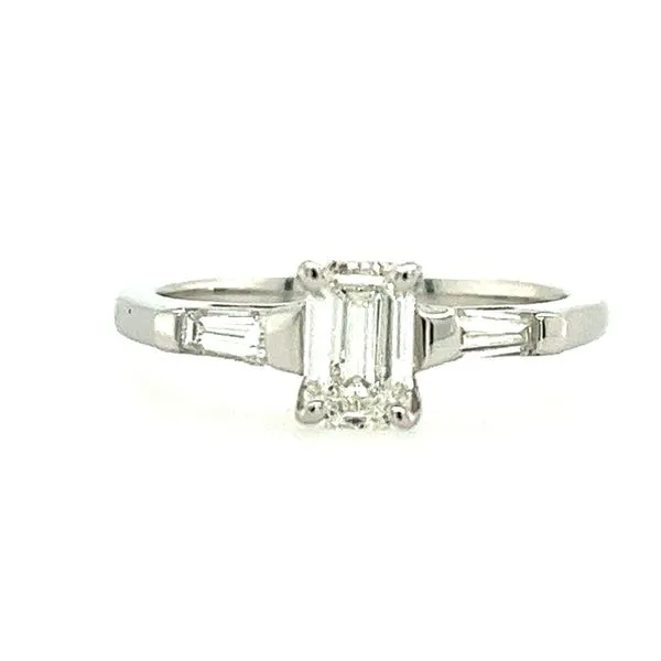 14k White Gold Lakeshore Diamond 3 Stone Ring Miner's North Jewelers Traverse City, MI