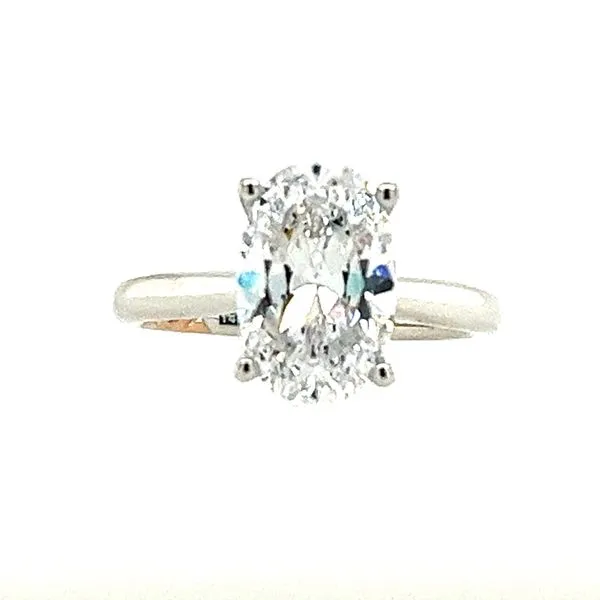 Semi Mount 14K WHITE AND ROSE GOLD Round Semi-Mount <br>*center stone not included Miner's North Jewelers Traverse City, MI