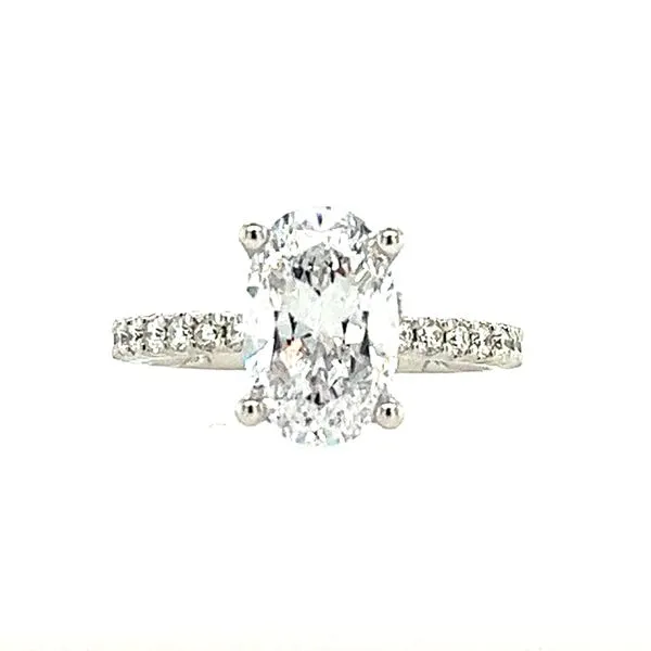 Semi Mount 14k White Gold Round Semi-Mount <br>*center stone not included Miner's North Jewelers Traverse City, MI