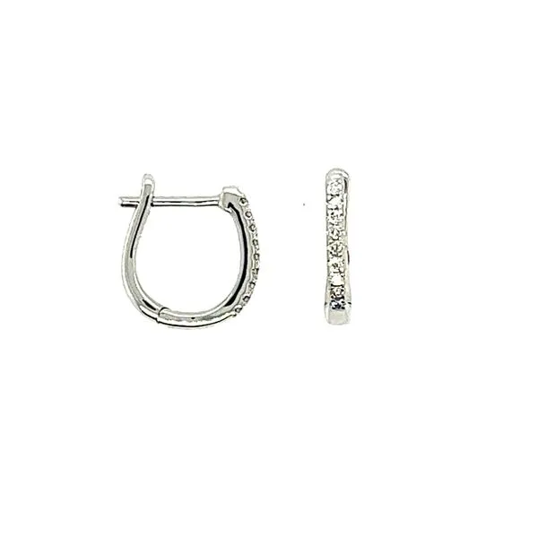 Lakeshore Diamond Hoop Earrings Miner's North Jewelers Traverse City, MI
