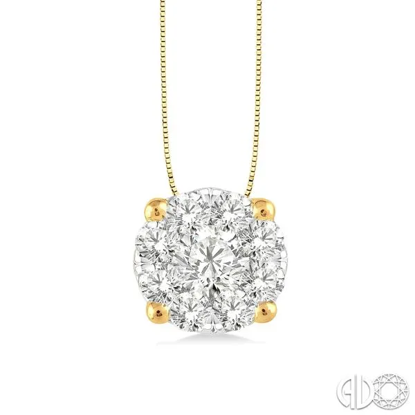 Lake Michigan Lovebright Diamond Pendant Miner's North Jewelers Traverse City, MI