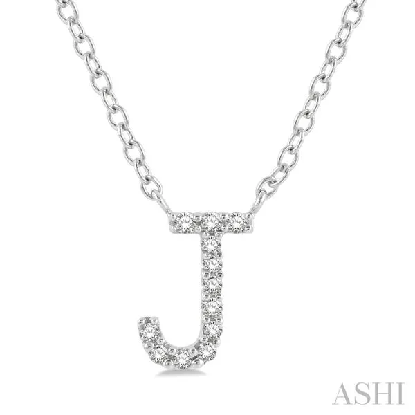 Initial Pendant in 10K White Gold Miner's North Jewelers Traverse City, MI